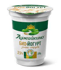 Био-йогурт Злаки-отруби 2,5% Лужайкино стакан (шт)