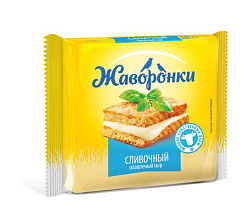 Сыр плавленый ЖАВОРОНКИ Сливочный слайсы 130гр/12шт