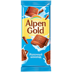 Шоколад молочный Алпен Голд 