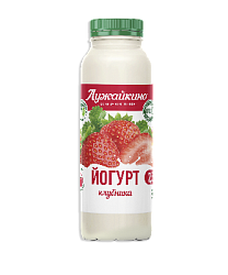 Йогурт Клубника 2,5% Лужайкино бутылка (шт)