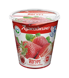 Йогурт Клубника 2,5% Лужайкино стакан (шт)