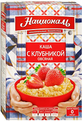 Русский завтрак каша овсяная с клубникой