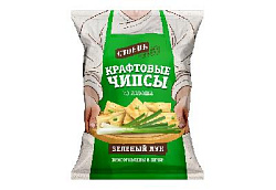Чипсы из лаваша СТОЕВЪ со вкусом Зеленый лук 90гр/14шт