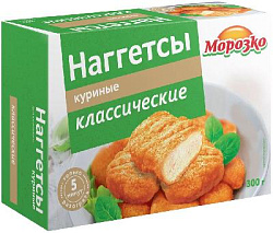 Наггетсы куриные Морозко 300г*12шт