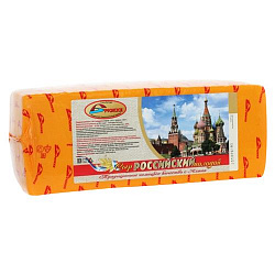 Сыр Российский молодой БРУС 45% -4,4кг*3шт (Брюкке)