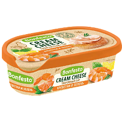 Сыр творожный Кремчиз Креветки и зелень (шт)