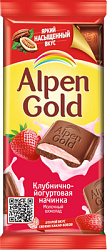 Шоколад Алпен Голд Клубника/йогурт