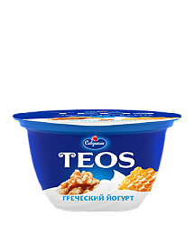 Йогурт густой TEOS Грецкий орех-мед 2% (шт)