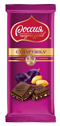 Шоколад Сударушка Орех/изюм (82гр)